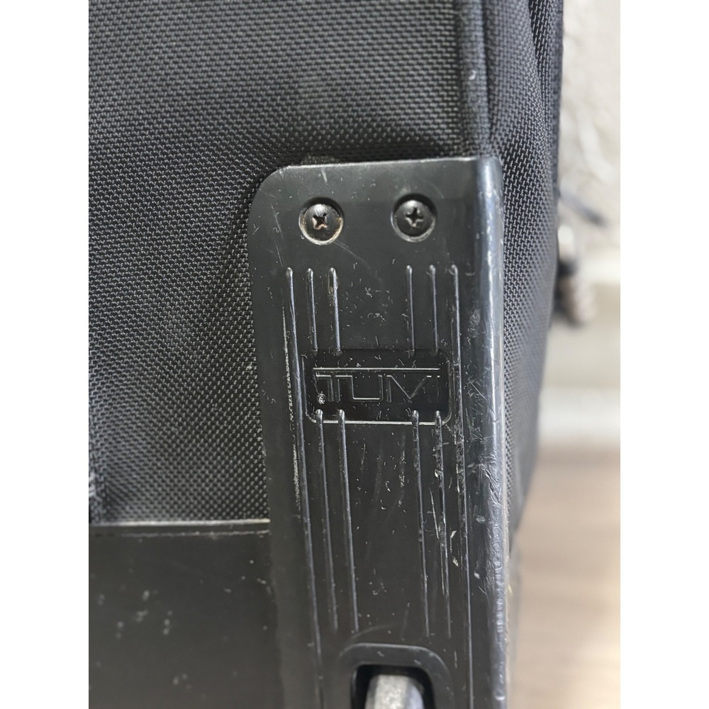 Tumi Alpha Deluxe Wheeled Briefcase Black Ballistic Nylon Laptop Bag 2207D3‎ - Picture 10 of 16